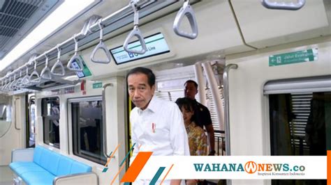 Presiden Jokowi MRT Dan Kereta Cepat Solusi Paling Cepat Atasi Polusi