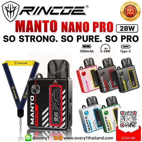 Rincoe Manto Nano Pro Pod Kit W Pod Kit Every Thailand