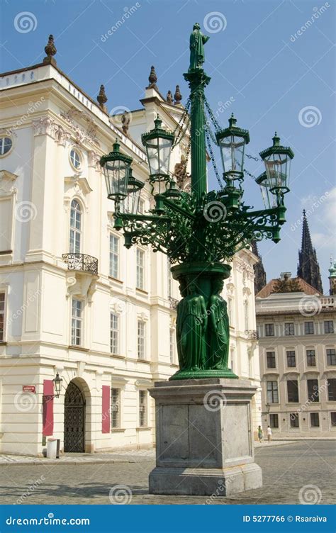 Prague Castle Square stock photo. Image of blue, tourism - 5277766