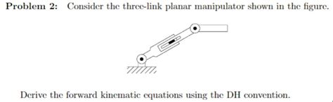 Solved Problem Consider The Three Link Planar Manipulator Chegg