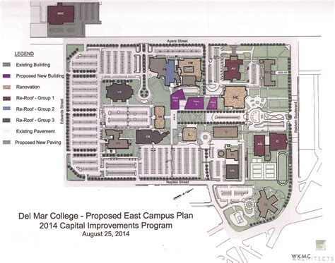 Del Mar College East Campus Map Map Vector