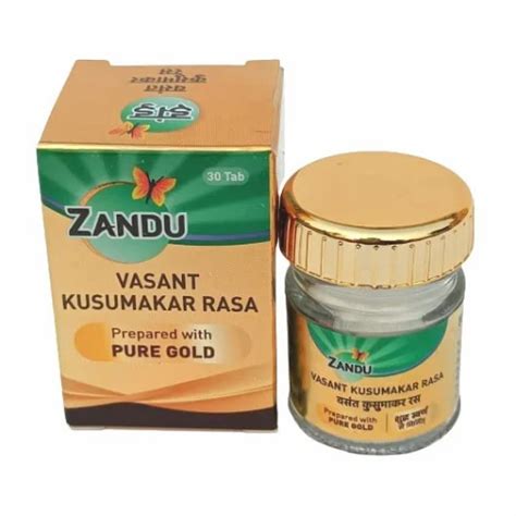 Zandu Zandu Vasant Kusumakar Ras 30tab 30 Tablets Diabetic Herbal