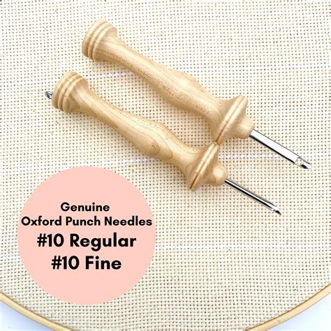 Oxford Punch Needle Tool | 10 Regular and 10 Fine for Punch Needle ...