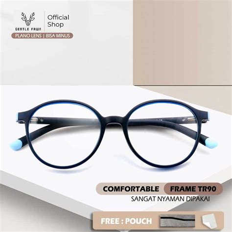 Jual Gentle Fawn Frame Kacamata Stylish Bisa Lensa Minus Fashion Pria