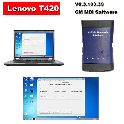 GM MDI Multiple Diagnostic Tool Wifi GM MDI Scanner LenovoT420