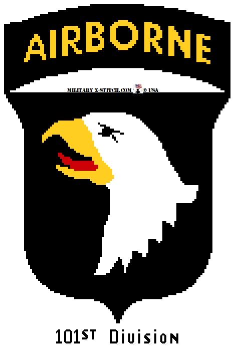 Airborne, 101st Insignia – Military XStitch Com