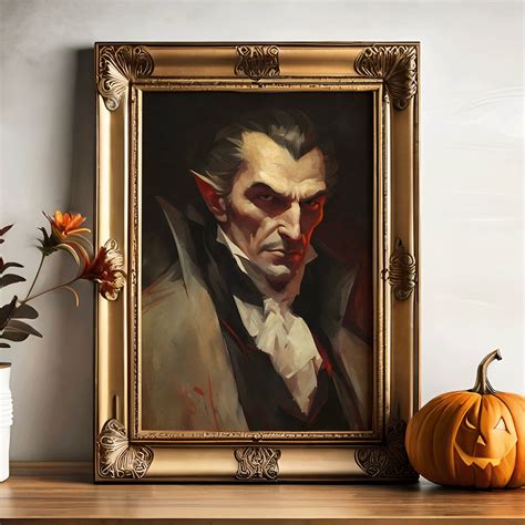 Dracula Vampire Gothic Wall Art Decor Dark Academia Print Gothic ...