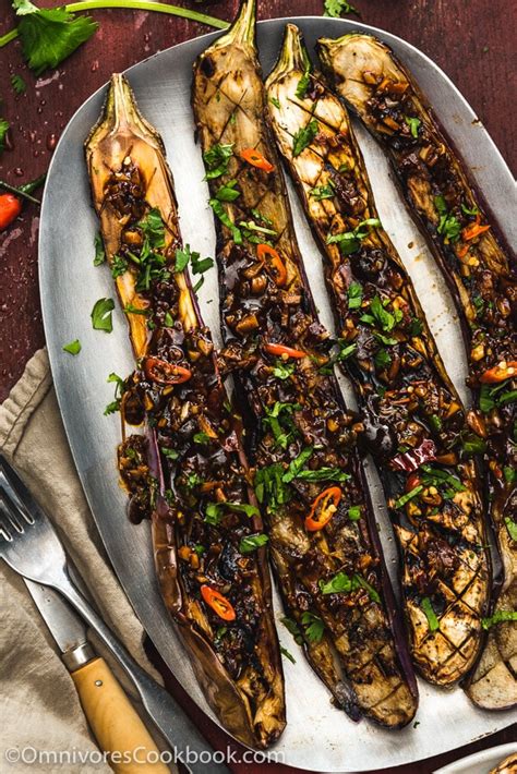 Grilled Eggplant With Yu Xiang Sauce 鱼香烤茄子 Omnivores Cookbook