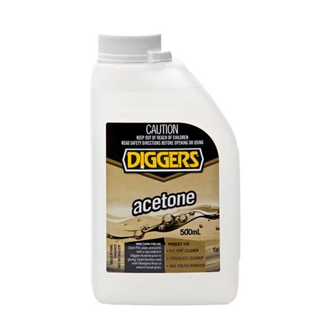 diggers ml acetone cleaning solvent bunnings warehouse