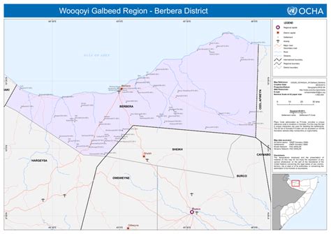 Somalia Reference Map - Berbera District (22 Feb 2012) | OCHA