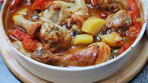 Poulet Aux Tomates Et Pommes De Terre Recette Facile