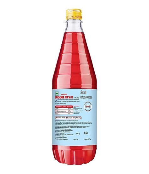 Rose Sharbat Rooh Afza Packaging Size Litre Packaging Type