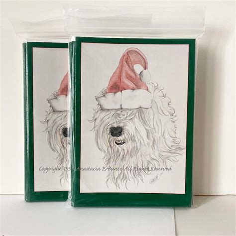 Dog Christmas Card Etsy