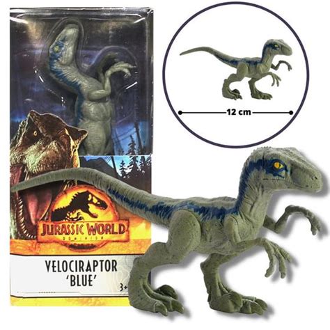 Dinossauro Figura Velociraptor Blue Jurassic World Mattel Bonecos