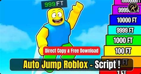 Auto Jump Roblox Script Direct Copy And Free Download