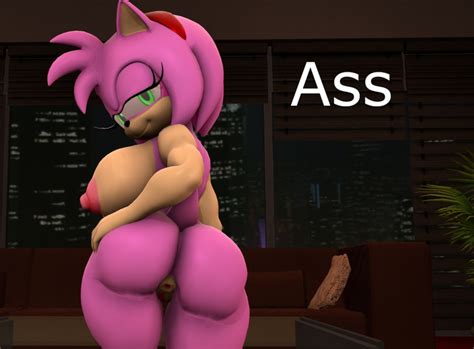 Rule 34 3d 3d Artwork Amy Rose Anthro Anus Ass Breasts Eyelashes Female Fingers Half Closed