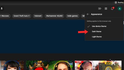 How To Turn On Youtube Dark Mode