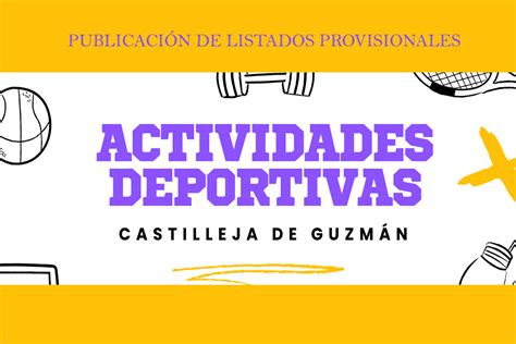 Publicación De Listados Provisionales Y Comienzo De Las Actividades