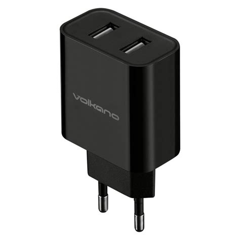 Volkano Cupla Series 31a Dual Output Charger Black Geewiz