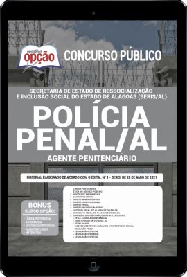 Apostila Polícia Penal AL PDF Agente Penitenciário 2021 Download Apostila