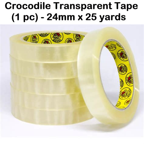 Crocodile Transparent Tape Pc Mm X Yards Sticky Clear Tape