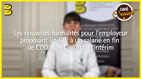 Le Point Juridique Nouvelle Formalit D Embauche Cdi En Fin De Cdd