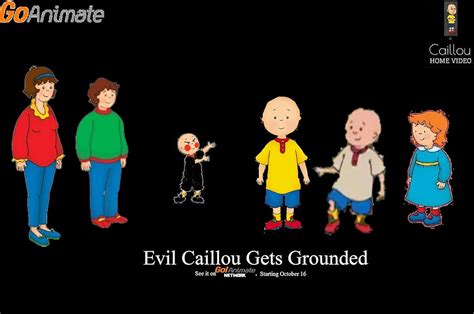 Evil Caillou Gets Grounded EXPLICIT Evil Caillou Destroys The House