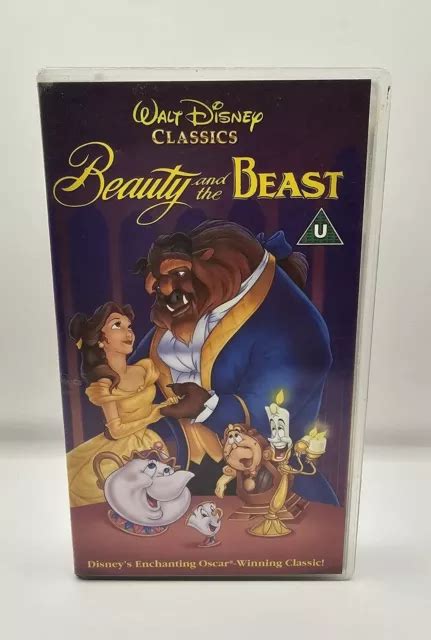 BEAUTY AND THE Beast Disney Classics VHS Video Tape Cassette Retro 5