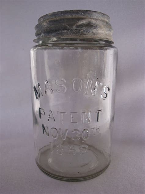 Vintage Mason Jar Masons Patent Nov 30th 1858