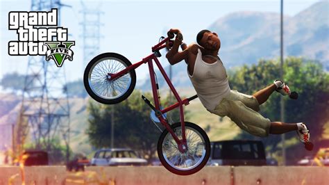 Awesome Bmx Stunt Gta V Stunts Fails Youtube