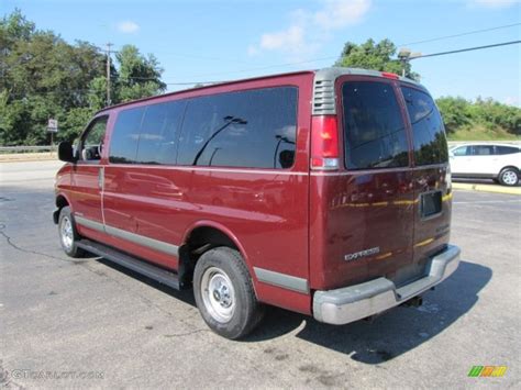 Dark Carmine Red Metallic 1999 Chevrolet Express 2500 Ls Passenger Van Exterior Photo 53459925