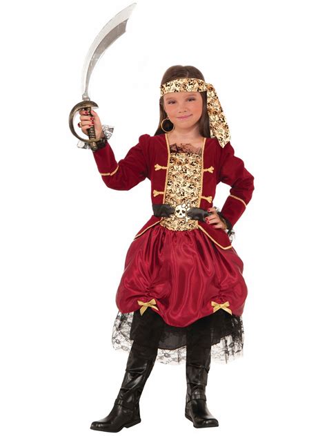 Girl's Scurvy Pirate Costume — Costume Super Center