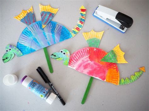 Learn with Play at Home: Simple Paper Plate Dragon Craft