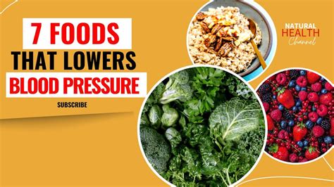 7 Foods That Lower Blood Pressure Highbloodpressure Bloodpressure