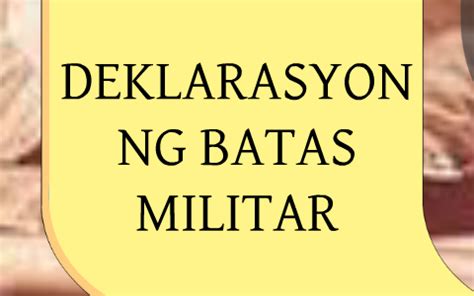 Deklarasyon ng Batas Militar by joseph pinto on Prezi