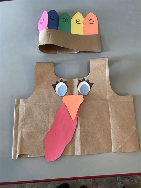 Paper Bag Turkey Costume For Kids Thanksgiving Kids Thanksgiving