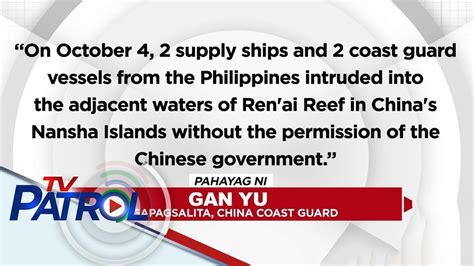 China Kinondena Ang Resupply Mission Ng Pilipinas Sa Ayungin Shoal Tv