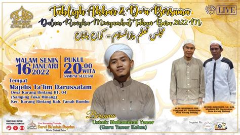 Live Tabligh Akbar Bersama Guru Muhammad Yanor Majelis Ta Lim