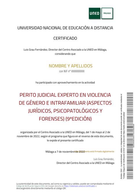 Certificado Uned Addpol