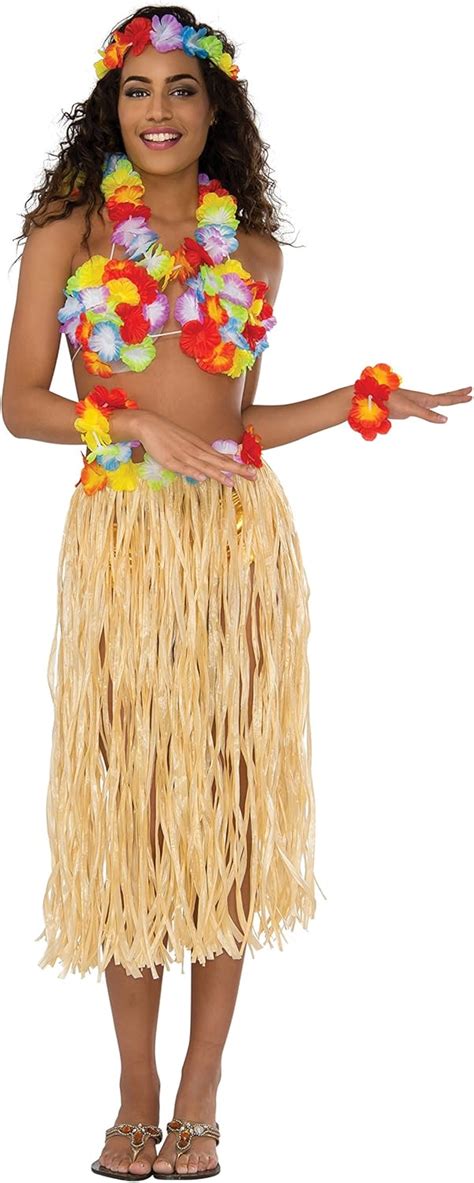 Clothing Shoes And Accessories Women Ladies 80 Cm Hula Grass Skirt 4 Pcs