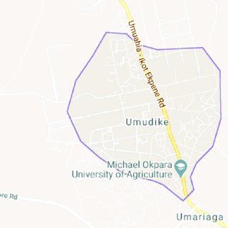 Area of Study. Umuahia, Abia State, Nigeria. | Download Scientific Diagram