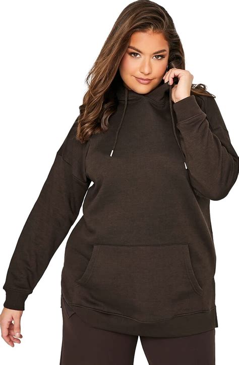 Yours Curve Overhead Hoodie Womens Plus Size Curve Black Shopstyle