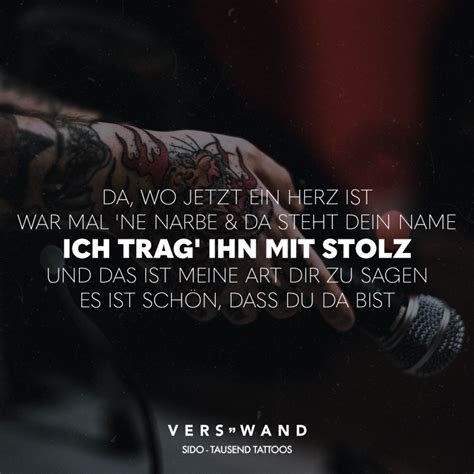 Visual Statements®️ Da Wo Jetzt Ein Herz Ist War Mal Ne Narbe And Da Steht Dein Name Ich Trag