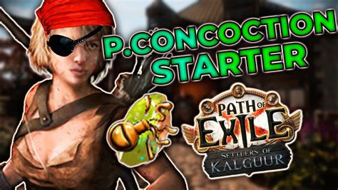 POISONOUS CONCOCTION OF BOUNCING STARTER BUILD Path Of Exile Settlers