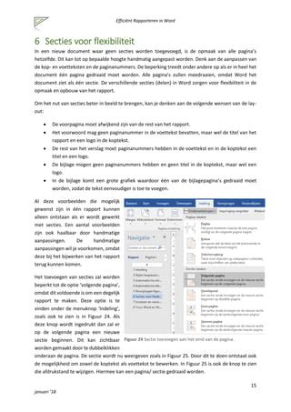 Efficiënt rapporteren in Word PDF