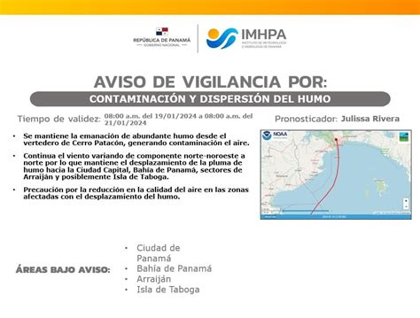 Aviso De Vigilancia Por Humo Tóxico De Cerro Patacón En Segundos Panama