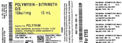 POLYMYXIN B SULFATE AND TRIMETHOPRIM Solution