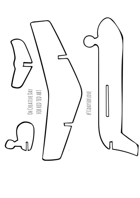 Free Printable Airplane Template Free Printable