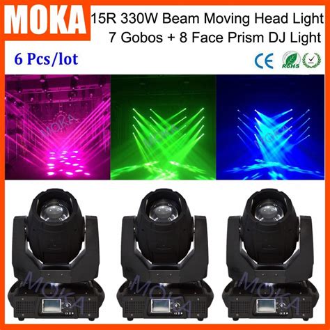 6 Pcs Lot IP20 DMX Channel 16 20 Beam Moving Head Spot Light 330W 15R