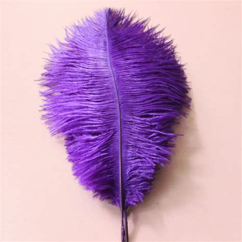 Wholesale 100 PCS A Lot Of Beautiful Purple Ostrich Feathers 20 25 Cm